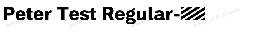 Peter Test Regular字体转换